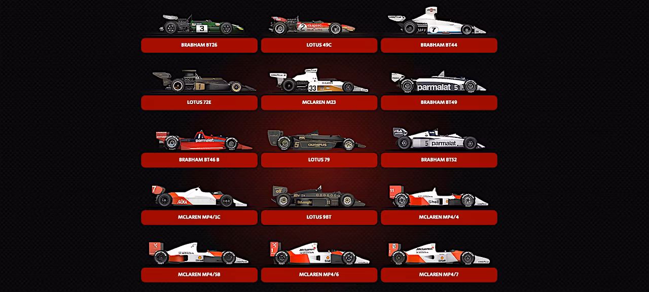 automobilista 2 F1 machinery options